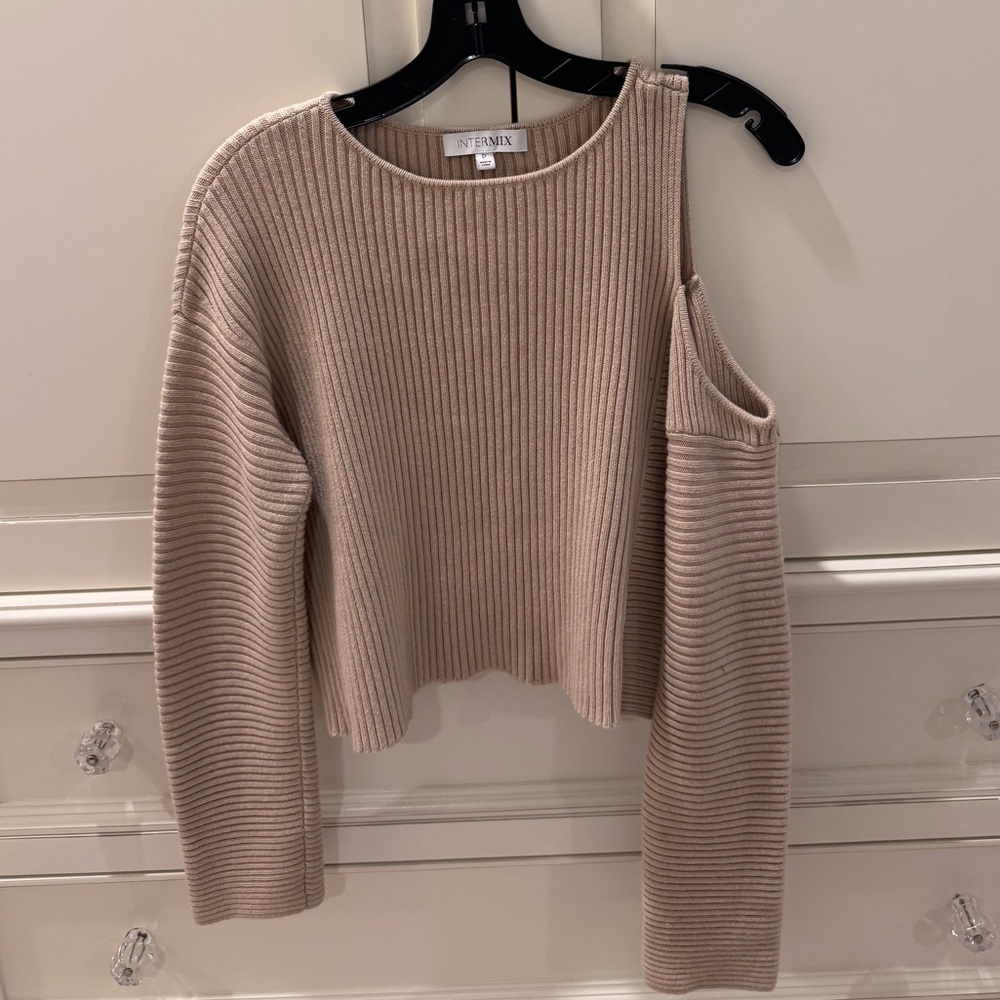 INTERMIX Bateau Neckline Sweater
